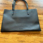 Vince Camuto  Luck Black Pebbled Vegan Leather Tote Photo 1