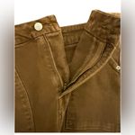 Good American Good Boy carpenter cargo jeans brown 6/28 utility cabincore rustic Photo 8