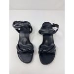 Vionic Angelica Womens Sandals Black Leather Slingback Puffy Kitten Heels US 7 M Photo 1