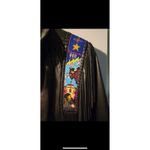 Overland leather jacket blazer lambskin Beaded $1300 Unisex 42 Made In USA Black Size L Photo 4