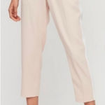 Aritzia Babaton Conan Blush Pink Stretch Crepe‎ Pull On Side Stripe Tapered Crop Pants 0 Photo 0