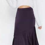 Jason Wu Purple Satin Tiered Skirt Sz. XL Photo 0