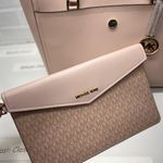 Michael Kors Maisie 3 In 1 Tote Large Leather Bag DK Powder Blush Photo 6