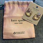 Kate Spade Full Circle Gold Hoops with Cubic Zirconia. NWT & Dustbag Photo 4