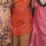 One Shoulder Formal Short Dress Red Size 4 Photo 0