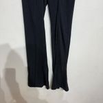 Maeve Anthropologie  Black Ribbed Flare Leggings Sz M NWT Photo 3