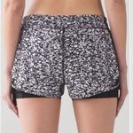 Lululemon Work Out To Water Short Ice Breaker White Black / Black Photo 1