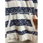 Lilly Pulitzer Lola Hoodie Bright Navy Out of Line Print Small Photo 5