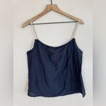TSE  Cashmere Navy Cotton Silk Camisole size 10 US 6 NEW $245 Photo 6