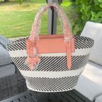 Radley London Radley, London North Street multicolored straw/cloth woven satchel Photo 0