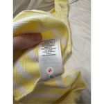 Talbots Sailor Beach Sweatshirt Top size 3x Yellow Striped Collar Button V-Neck Photo 7