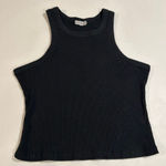 Good American  Black Ribbed Tank Top Size 3 (L/XL) Photo 0