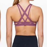 Lululemon  Laser Focused‎ Sports Bra Vintage Plum Purple Medium Support 12B/c Photo 0