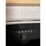 Theory Black Reedell Twill Side Zipper Skinny Moto Dress Pants Size 4 Photo 8