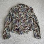Free People Women's  Size 10 Floral Tapestry Moto Jacket Full Zip Photo 5