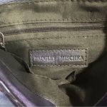 Badgley Mischka  Elegant Blue Quilted Handbag With Pearl Handle wedding formal Photo 9