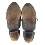 Restricted Oxford Shoes Womens 8 Green Suede Open Side Lace Up D'Orsay Flats Photo 7