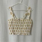 J.Crew  Smocked Tube Top Gathered Floral Block Print Size Large Photo 4