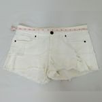 Paige Low Rise Denim Cutoff Shorts - White - 26 Photo 8