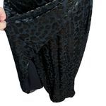 IRO Bexly Leopard Metallic Asymmetrical Midi Dress One Shoulder Black FR42 US10 Photo 7