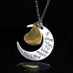 I LOVE YOU Brother Heart Pendant Necklace Multiple Photo 3