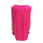 WiHoll Size XL NWT Hot Pink Textured Knit Sleeveless Top City Chic Bold Pop Photo 3