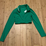 Aerie  Green Long Sleeve Crop Top Photo 0