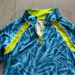 Ideology / Women's Athletic Zip Jacket / Teal - Chartreuse / size small Photo 5