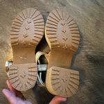 Cult Gaia NEW  Elka Platform Sandals Raffia Tortoise 38 Photo 6