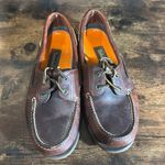 Timberland dark brown boat shoes size 9w/7m Photo 4
