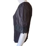 Allegra K NWT Black Puff Sleeve Blouse (S) Photo 6