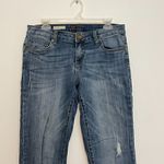 Kut From The Kloth  KFTK Boyfriend Jeans Dark Wash Distressed Ripped Rip 6 Photo 2