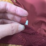 ANDIE  Bikini Set‎ Crete Top Super High Waisted Bottoms Syrah Red Lace size Small Photo 4