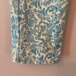 J. McLaughlin Blue White Floral Patterned Pants Preppy Slacks Straight Women's 6 Photo 2