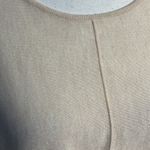 Kerisma  Elegant Cream Mercerized wool blend lightweight high low sweater, M/L Photo 15