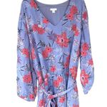 J. Jill Dress XL Asymmetrical Handkerchief Hem Church Vacation Romantic Coastal Photo 4