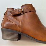 American Eagle New Brown Zip Buckle Ankle Boots Photo 9