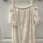 Ultra Flirt Ultra‎ Flirt Cold Shoulder Cream Lace Mini Dress L Photo 0