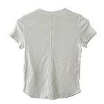 Madewell  Women's Regenerative Cotton Ribbed Crewneck Tee Eyelet White XXS New Photo 5