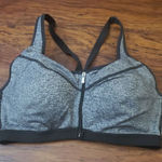 PINK - Victoria's Secret Victoria's Secret Gray and Black Chic Feminine Athleisure Sports Bra Size 36D Photo 0