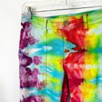 A New Day Size 4 Cropped Jeans Handmade Tie Dye Ankle Rainbow Festival 1610 Photo 6