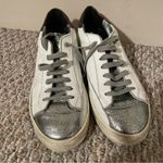 P448 John Leather Shoes White Copper Low Top Lace Casual Sneaker- Size 39 (9) Photo 2