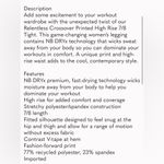 New Balance  Women’s “Relentless” High Rise Crossover Tights, Medium, NWT Photo 4