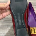 Emilio Pucci  Burgundy Flats with Gold Buckle Ballerina Shoes Photo 5