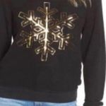 Wildfox Dream Scene gold snowflake sweatshirt Photo 0