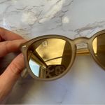 Le Specs Bandwagon Matte Stone Sunglasses Sunnies Unisex Reflective Tan Photo 3