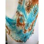 True Rock Tie Dye Embellished Asymmetric Hem Boho Summer Dress Multi OSFM NWOT Blue Size undefined Photo 2