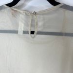 Eyeshadow Mesh Sheer Beige Lace Tiered Ruffle Dress Sz Medium Cottagecore Fairy Photo 8