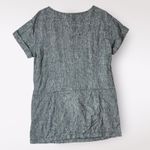 Free People Endless Shore Gray Short Sleeve Linen Sundress NWOT Size S Photo 2