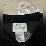 Quacker Factory  Holiday Jacket Black Velvet Snowman Embellished Size Small Snow Photo 5